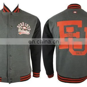 Varsity Letterman, College Baseball Cotton Jacket With Leather Sleeves thumbnail-5