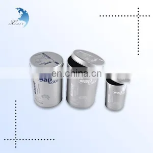 High Quality Custom Design Matte Durable Cylinder Shape Small Metal Boxes/Cans thumbnail-1
