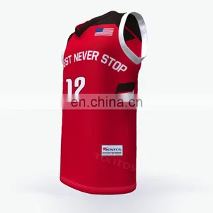 Sublimation Custom Sleevesless New Custom Basketball Top thumbnail-2