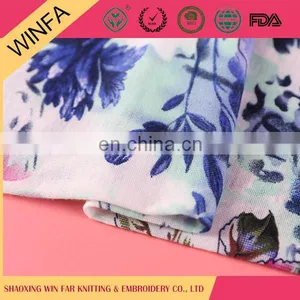 Best Selling Competitive Price Elegant Poly Spun Chinese Print Knitted Fabric for Clothing thumbnail-2