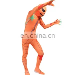 Full Body Adult Pumpkin Spandex Lycra Zentai Suit Halloween Party Costume thumbnail-3