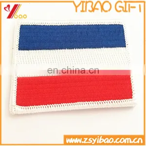Customized National Flag 100% Embroidery Patches With Iron-on thumbnail-1