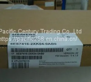 SEIMENS 6AV6642-0BC01-1AX1 6ES7414-3XJ00-0AB0 PLC Controller Mudole thumbnail-1