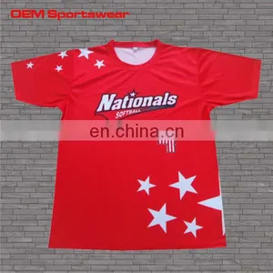 Dye Sublimated Tight Fit Top Quanlity Short Sleeve t Shirts thumbnail-1
