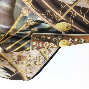 High Grade Low MOQ Custom Printed Silk Scarf With Tassels thumbnail-5
