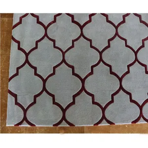 Beautiful Floral Cut Pile Rug Wool Carpet Living Room Carpet thumbnail-5