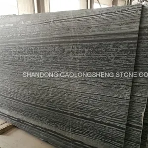 Grey Wooden Marble,Zebra Stripe Marble, Blue Bamboo,Grey Straight Marble, Grey Marble Slabs & Blocks thumbnail-4