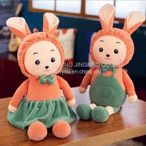 Little White Rabbit Plush Toy Couple Rabbit Cute Bed Doll thumbnail-1