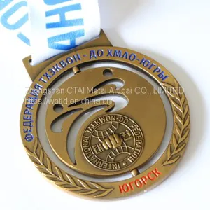 Newest Hot Sale Black Color Sport Stopwatch Medal for Souvenir. thumbnail-1