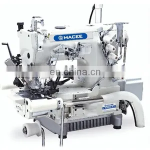 MC 600D-38UT Direct Drive Right Cutter Cylinder-Bed Interlock Sewing Machine With AutoTrimmer and Roller thumbnail-2
