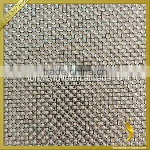 Rhinestone Diamond Ceramic Bead Mesh Self Adhesive Sticker Sheet FRM-195 thumbnail-2