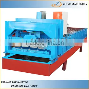 Glazed Roofing Tiles Roll Forming Making Line/Hydraulic Metal Glazed Sheets Cold Forming Machine thumbnail-3