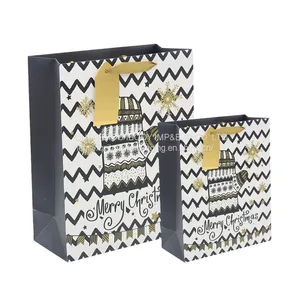 Custom Reusable Coated Paper Christmas Gift Packaging Bag thumbnail-5