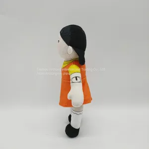 Squid Games Korea TV Character Cartoon Stuffed Ornament Plush Toy 22cm Girl Doll thumbnail-2