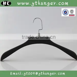 HA6935 Black Plastic Non Slip Hanger Adults Coat Hanger thumbnail-5