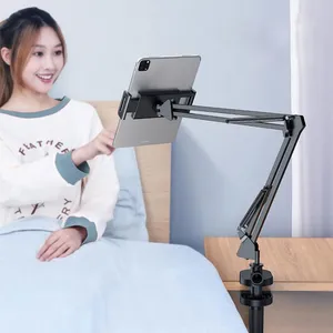 High Quality Flexible Long Arm Lazy Cell Phone Bracket Holder Desk Clip Mount Tablet Stand Clamp for Bed Desktop Dormitory thumbnail-2