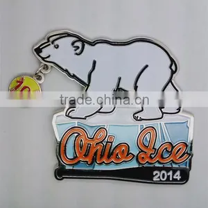 Baseball Lapel Pins Polar Bear Lapel Pin Custom Lapel Pins Dangling Lapel Pin thumbnail-1