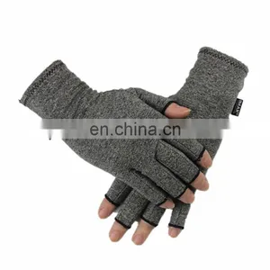 Half Finger Cotton Compression Arthritis Gloves thumbnail-3