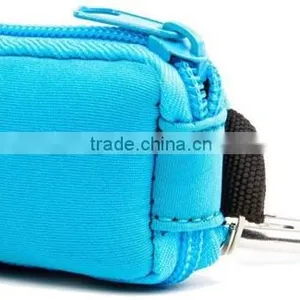 Custom Blue Canvas Essential Oil Key Chain Case Bag, Professional Neoprene Essential Oil Key Chain Travel Case Holder thumbnail-2