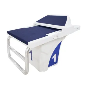 Pikes New Design Fiberglass Swimming Pool One Step Diving Board Stainless Steel Starting Block for Competition Pool thumbnail-1