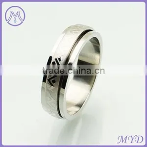 China Factory Classic Design Metal Stainless Steel Finger Band Ring thumbnail-2