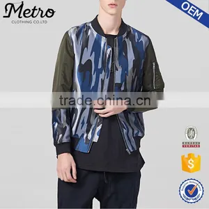 OEM Wholesale Mens Sublimation Printed Bomber Jackets thumbnail-1