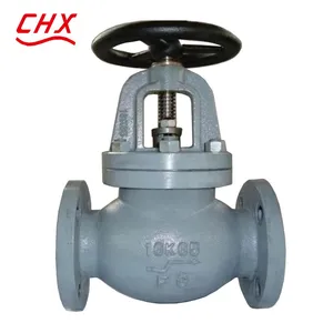 JIS 10k DN100 Flange Cast Iron/Ht200/Qt F7307 Straight Type Globe Valve Marine Valves for Sea Water thumbnail-1