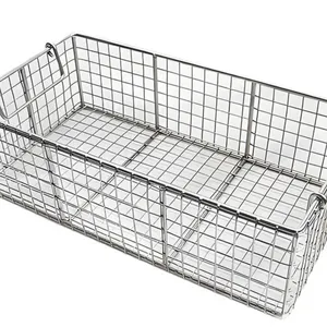 Stainless Steel Mesh Basket for Parts Cleaning, 304 Grade, 0.5mm Wire, 1mm Opening, Industrial thumbnail-4