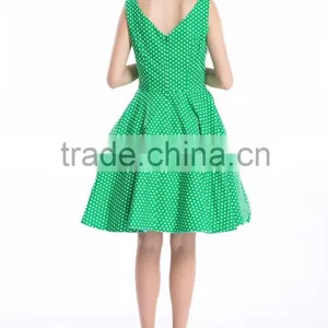 Bestdress Audrey Vintage Black 1950's Swing in Stock Plus Size Rockabilly Dress thumbnail-2