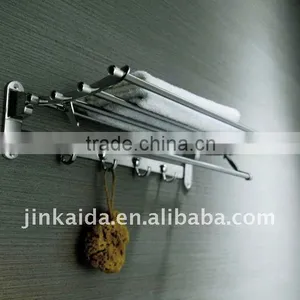 Stainless Steel Towel Rack Collapsible Towel Rack H-007A Fold up Towel Rack, Movable Towel Rack thumbnail-1