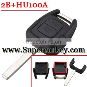 Replacement 2 Button Remote Key Shell With HU100a Blade for Opel thumbnail-1