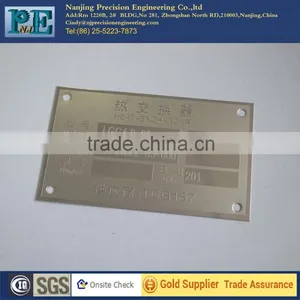 Customized High Precision Aluminum Logo Plate Quality Choice thumbnail-1