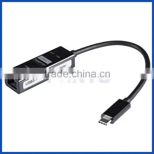 Female USB Type c to RJ45 1G Ethernet Lan Adapter Network Card thumbnail-1