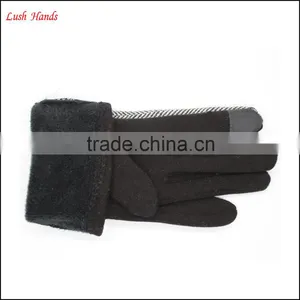 2016 Ladies Woolen Smart Gloves for Wholesale With Polyester Lining thumbnail-4