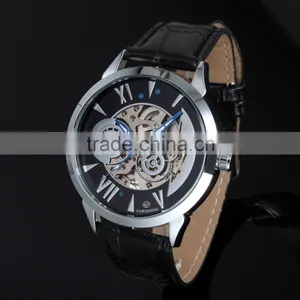 2016 Mens Luxury Men Skeleton Mechanical Hand Watch Brand Watches ZB004 thumbnail-2