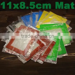 Small Custom Silicone Slick Pad Bho Dab Mats Ecig Vaping Dab Pad Rig Mat Rubber Sheets Wax Non-stick Concentrate Mats thumbnail-1