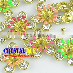 China Factory Direct Sale Metal Craft Flower Parts for Leather thumbnail-4