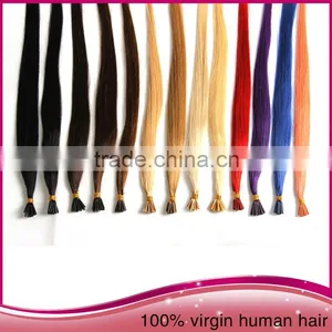 100%Real Bohemian Remy Human Hair Extension Pre-bonded I-tip Hair Extension thumbnail-6