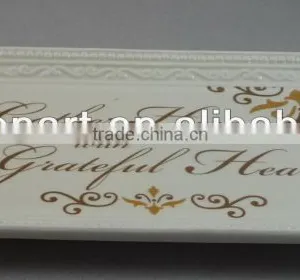 Ceramic Tray With Double Handle thumbnail-1
