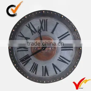 Industrial Retro Rust Vintage Metal Character Clock thumbnail-1