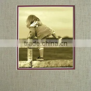Sunbow Double Mat For Picture Frames, Linen Print Acid Free Pre Cut Frame Mat thumbnail-1