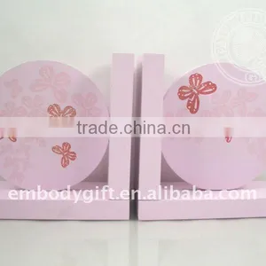 Round Wooden Butterfly Theme Stationery MDF Bookends for Children /kids thumbnail-1