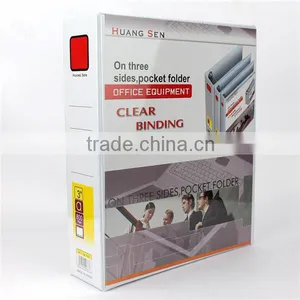 Factory Handmade Good Quality A4 Size Metal Ring Binder 1''- 3'' PVC Loose-leaf File Multi-pocket File Folder for 200-700 Pages thumbnail-4