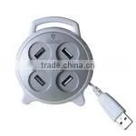 Clock Shaped Usb Hub PS-H121 With Hidden Cable thumbnail-1
