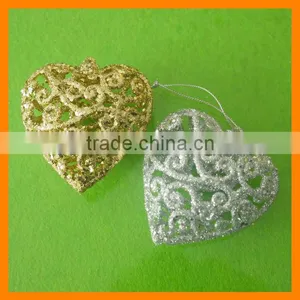 Plastic Heart Christmas Ornaments Hanging thumbnail-1