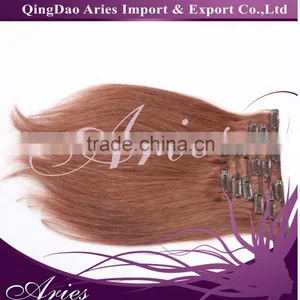 Factory Cheap Price Top Grade 100 Human Hair Clip in Hair thumbnail-1