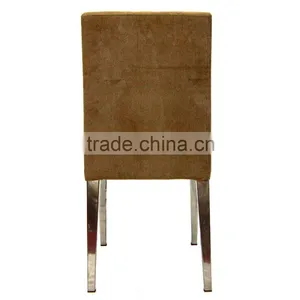 Brushed Stainless Steel Banquet Dining Chair thumbnail-4