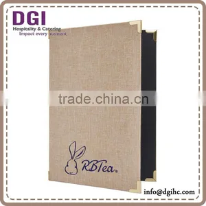 Fabric Menu for Hotel / Menu Cover Fabric / Quality Menu Factory Directed Sale thumbnail-4