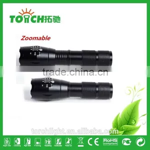 Super Waterproof Zoomable Led Flashlight T6 High Power Flahslight Use 1*18650 Battery Hiking Led Lamp thumbnail-4