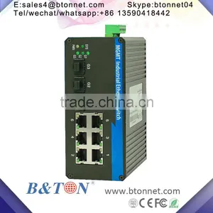 Hot Selling Product 3 Port 10/100/1000M Industrial PoE Switch,8 10/100M Etherent Port thumbnail-2